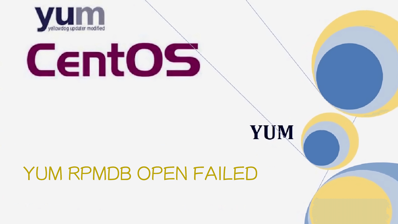 fix the problem "yum rpmdb open failed" when installing apps on CentOS 7封面