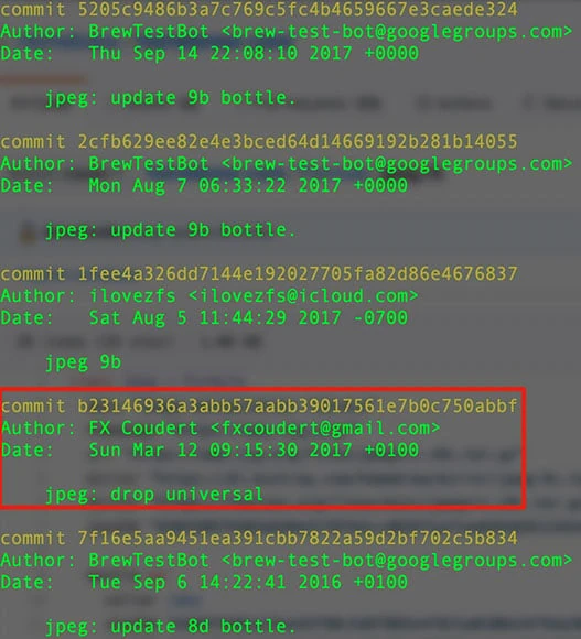Git log